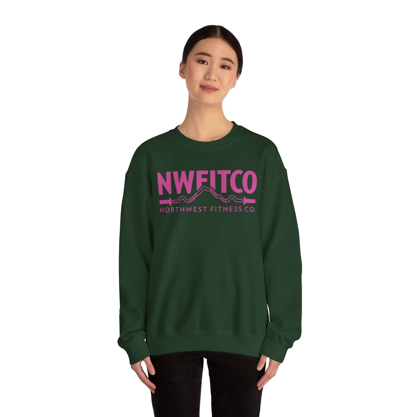 NWFITCO PINK LOGO CREWNECK