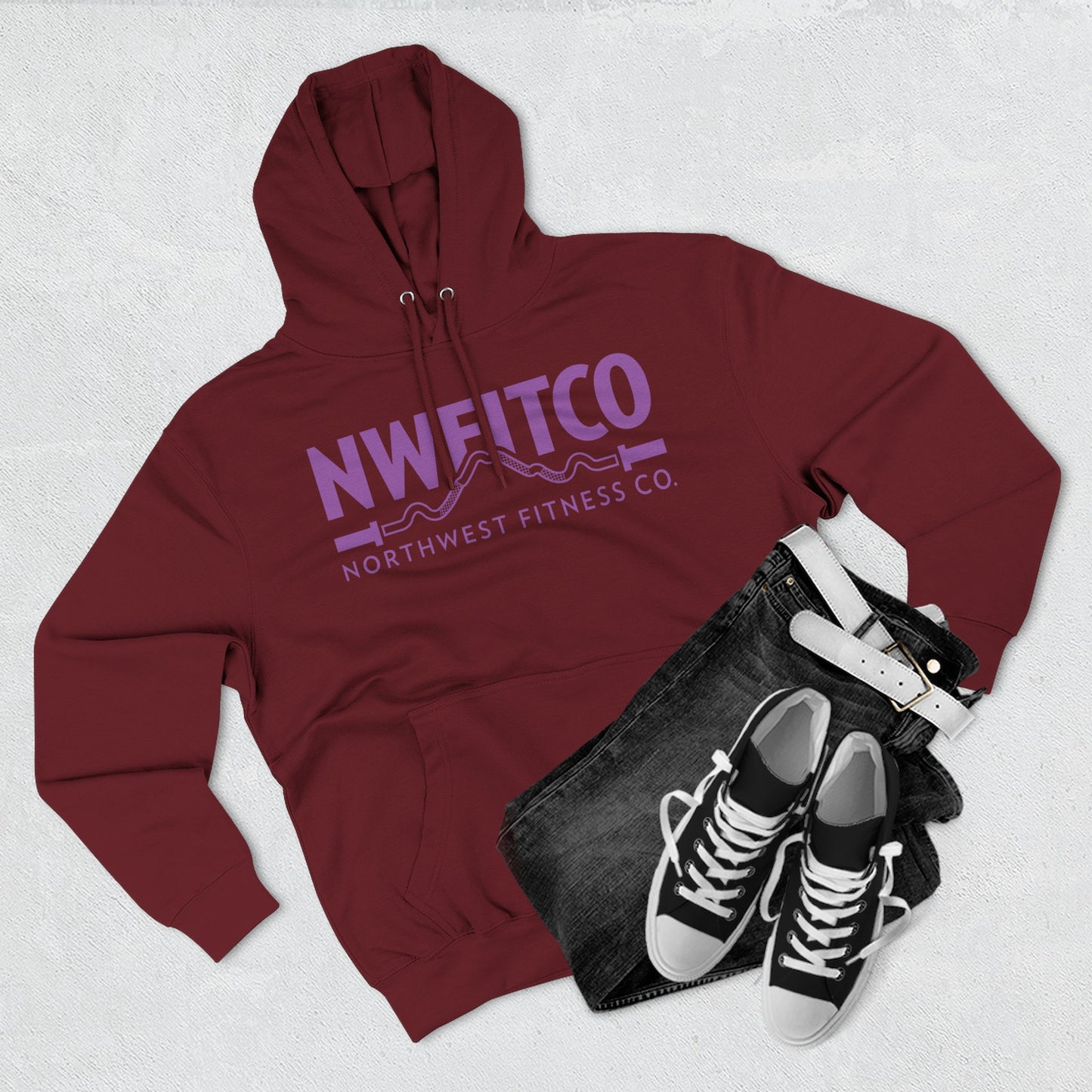 NWFITCO PURPLE LOGO HOODIE