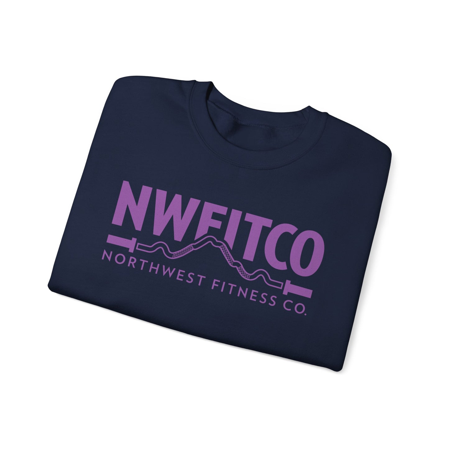 NWFITCO PURPLE LOGO CREWNECK