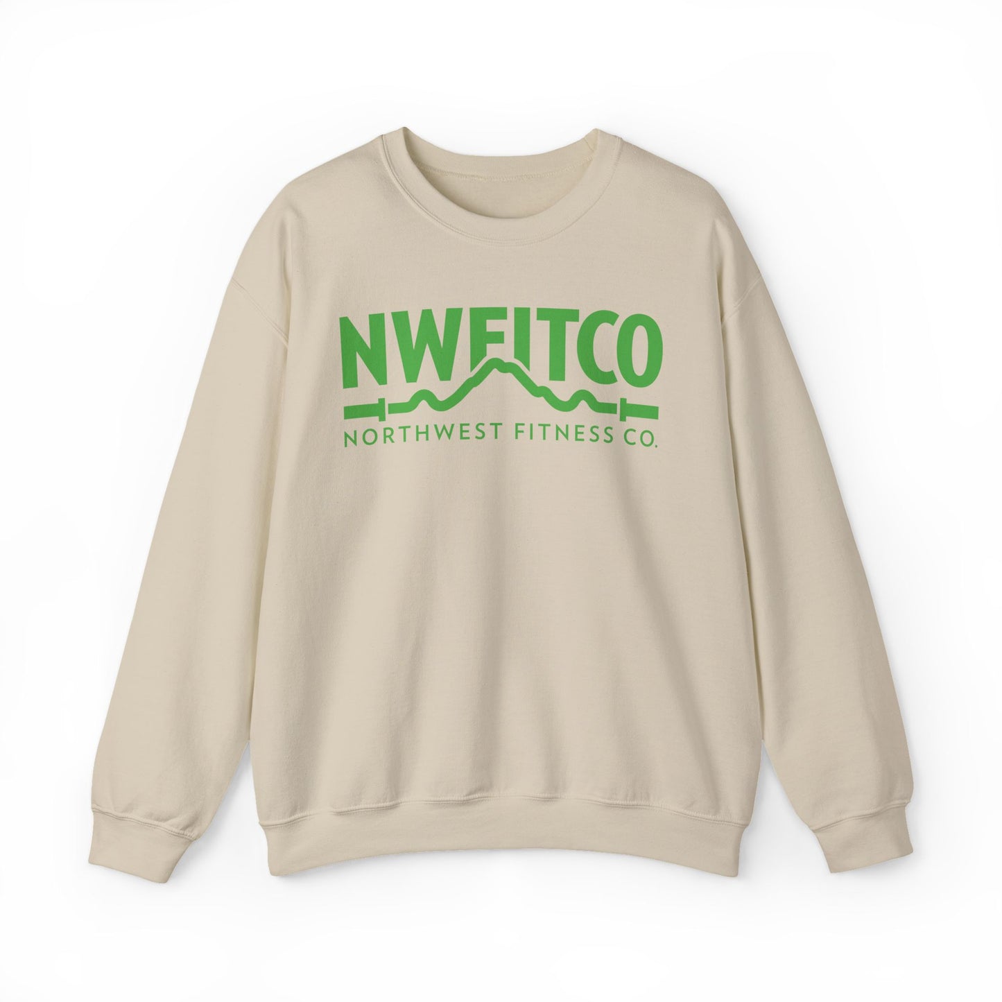 NWFITCO GREEN LOGO CREWNECK