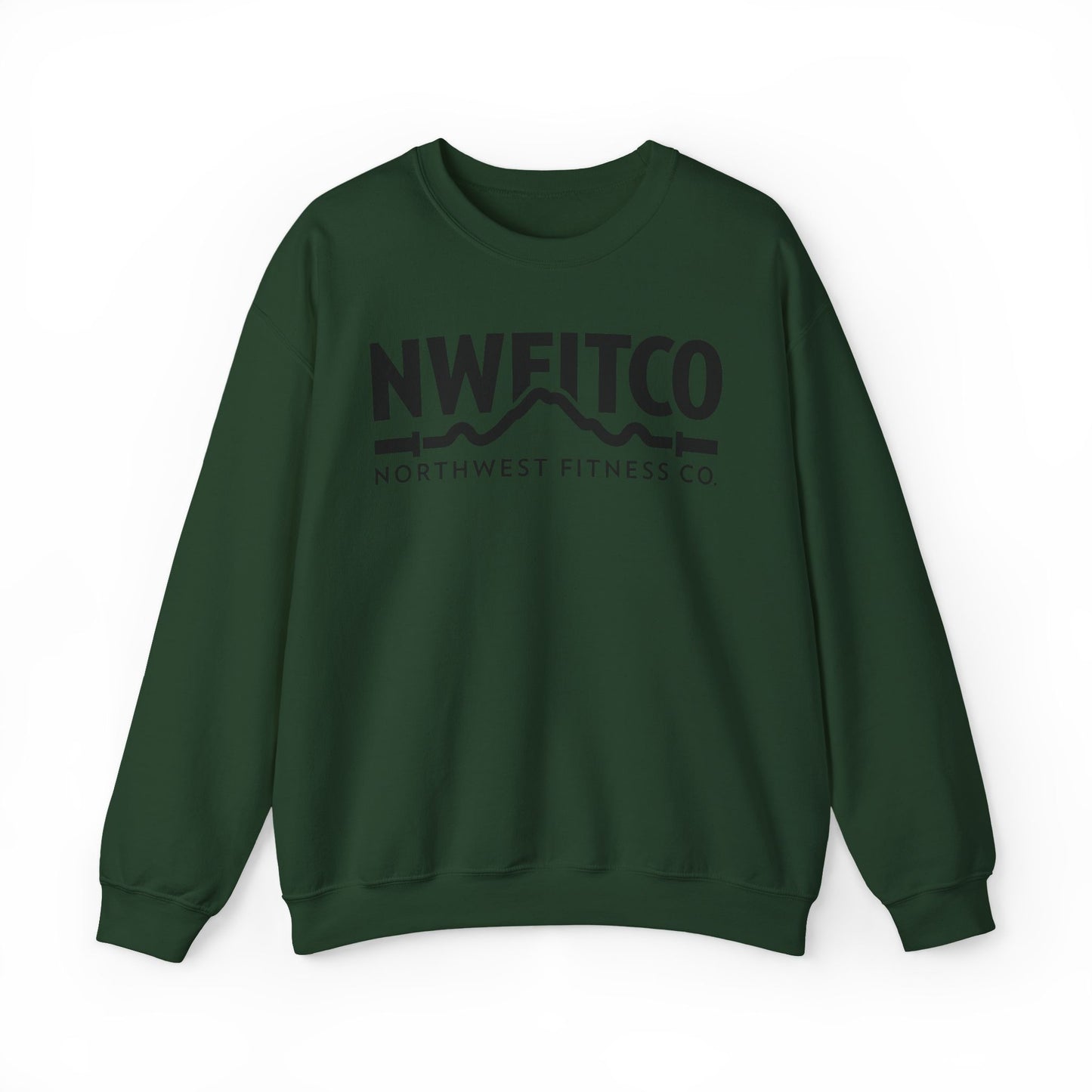 NWFITCO BLACK LOGO CREWNECK