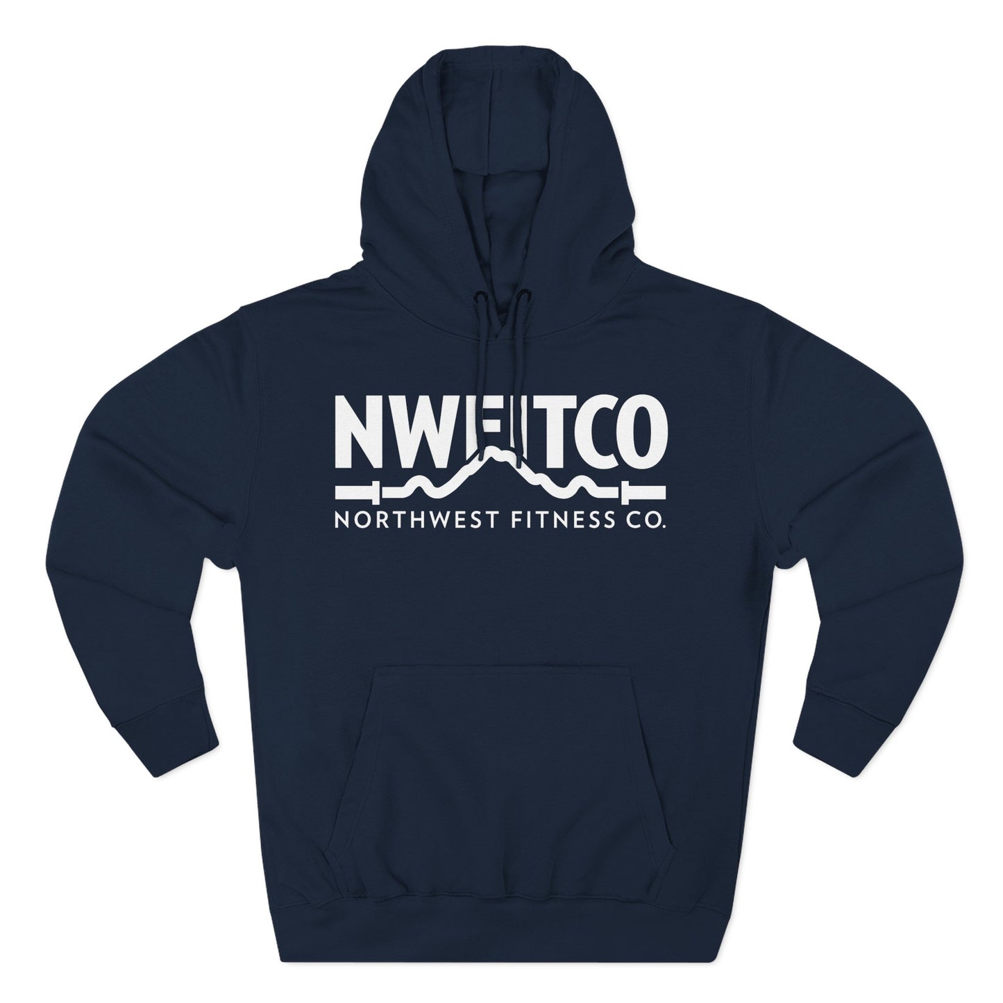 NWFITCO WHITE LOGO HOODIE
