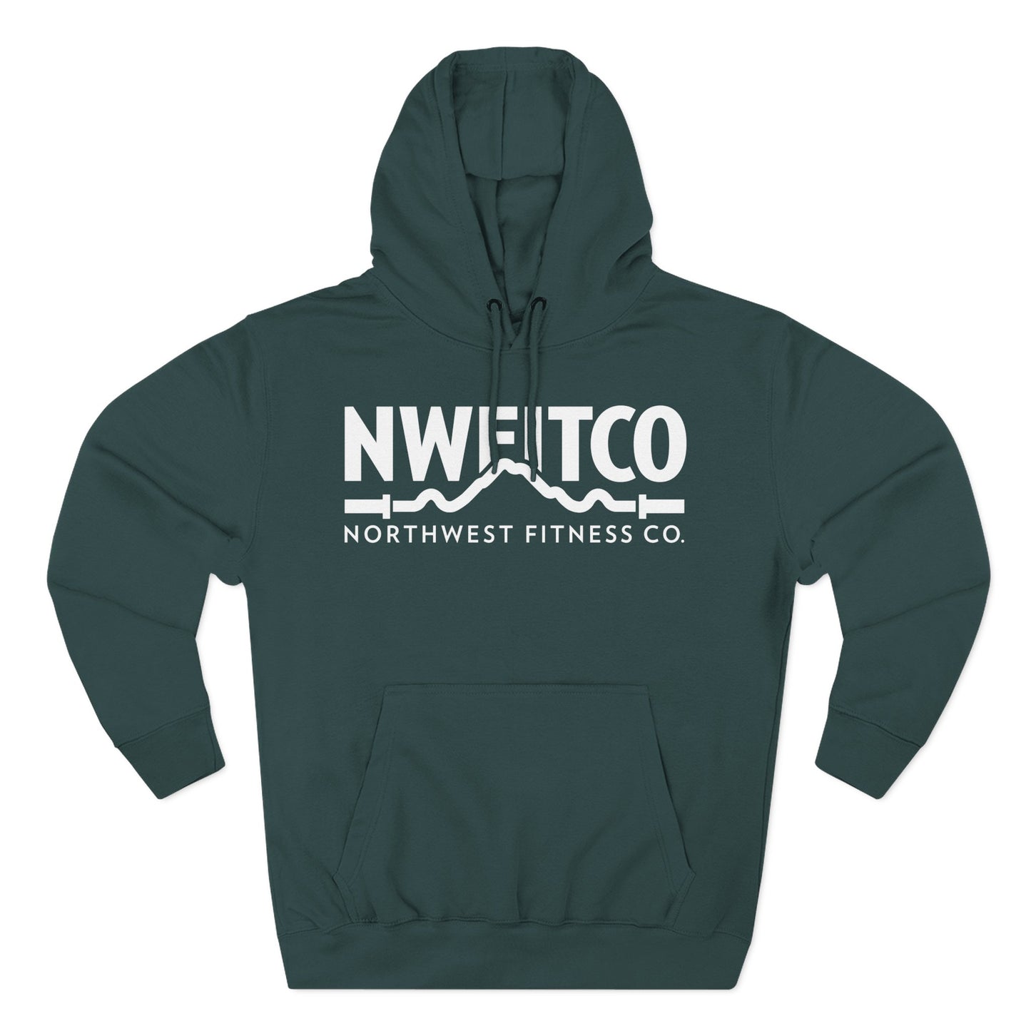 NWFITCO WHITE LOGO HOODIE