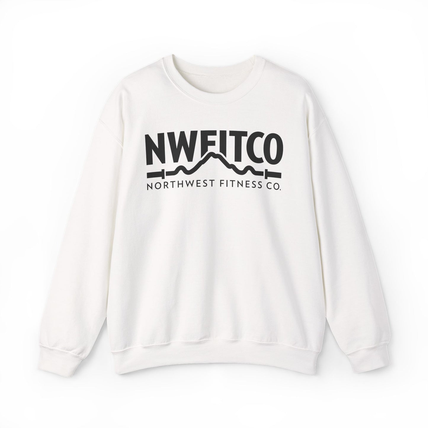 NWFITCO BLACK LOGO CREWNECK