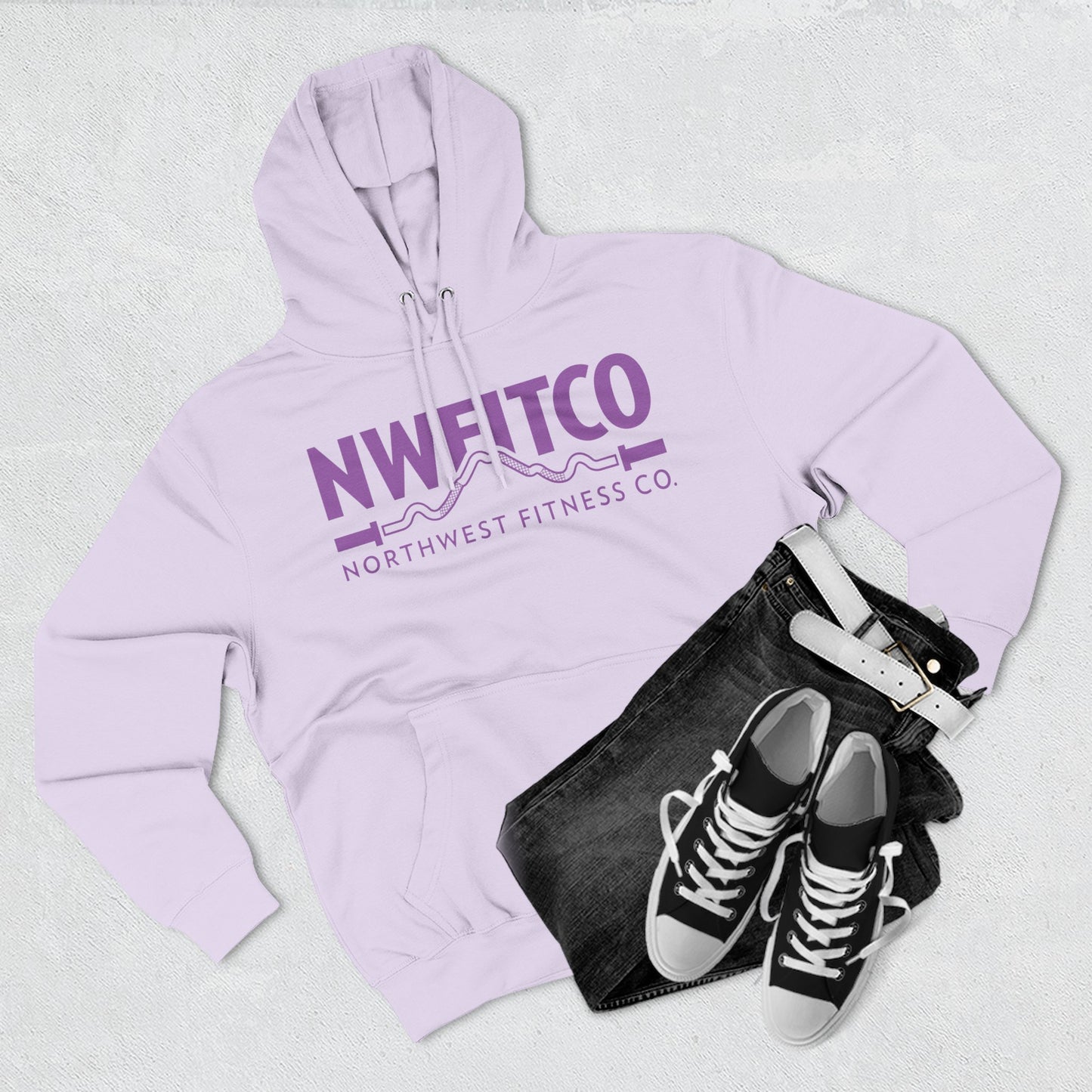 NWFITCO PURPLE LOGO HOODIE