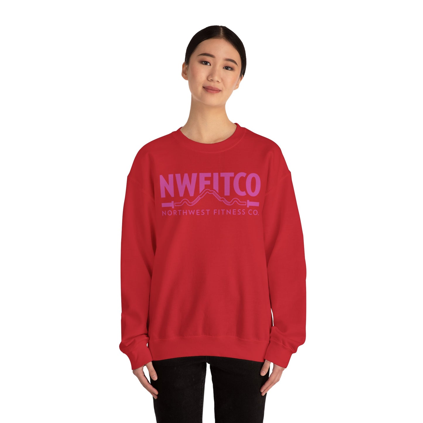 NWFITCO PINK LOGO CREWNECK