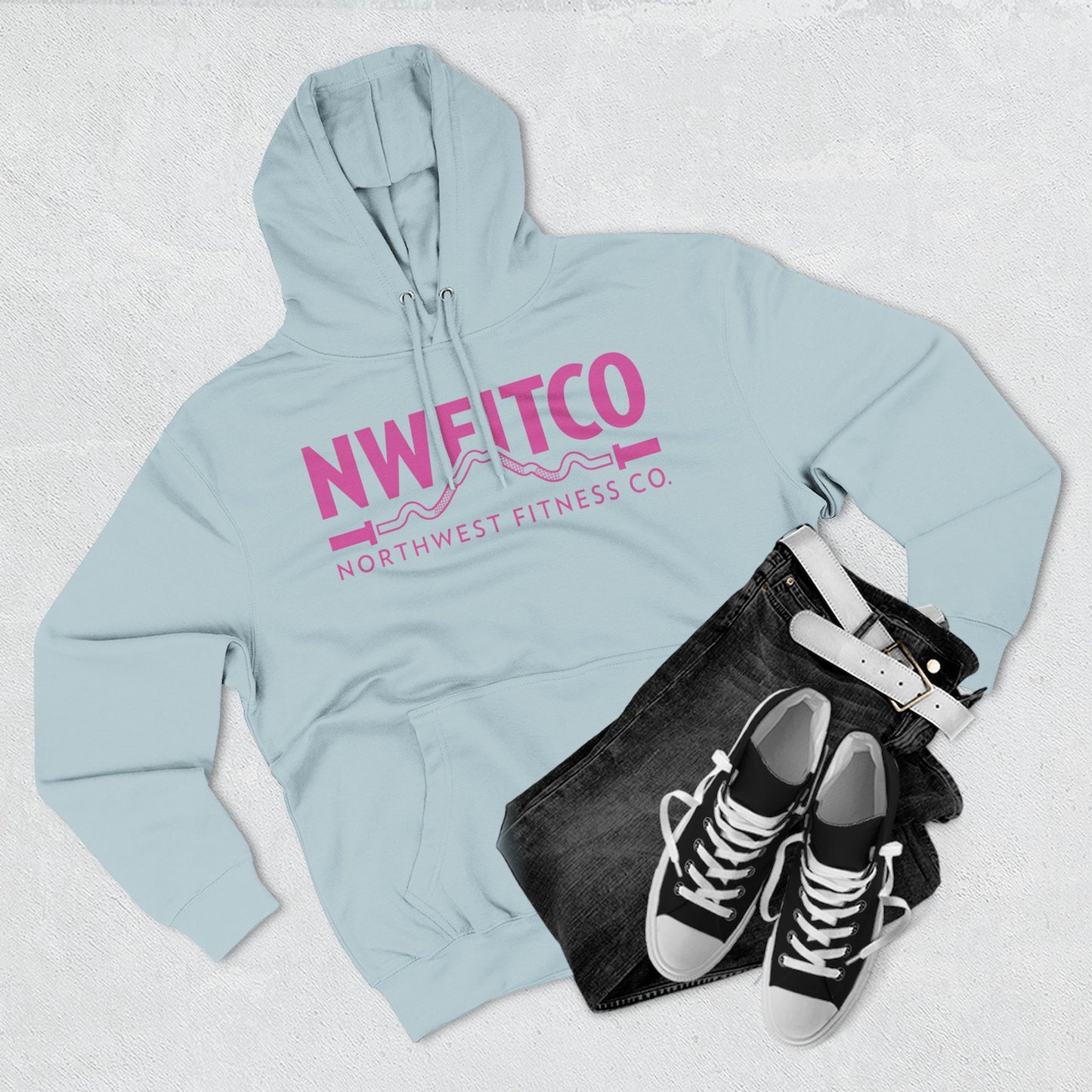 NWFITCO PINK LOGO HOODIE