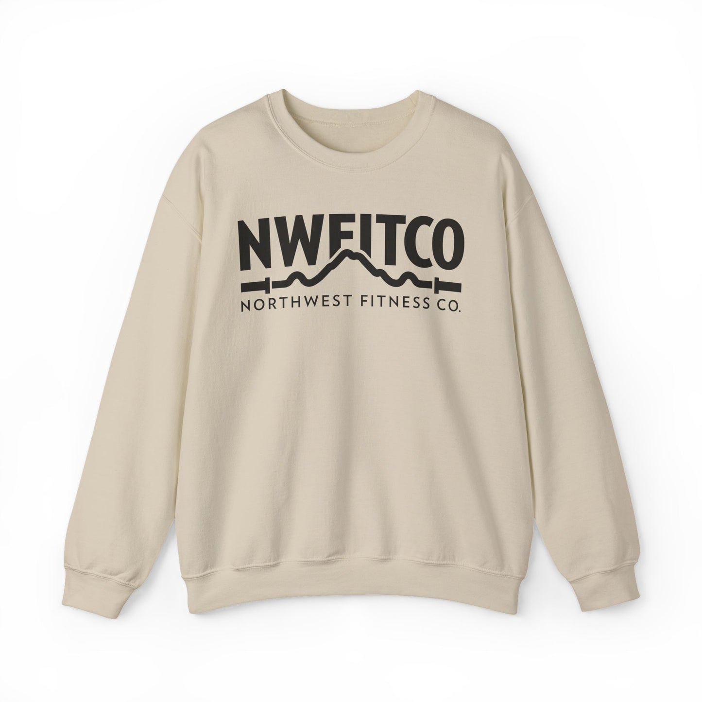 NWFITCO BLACK LOGO CREWNECK