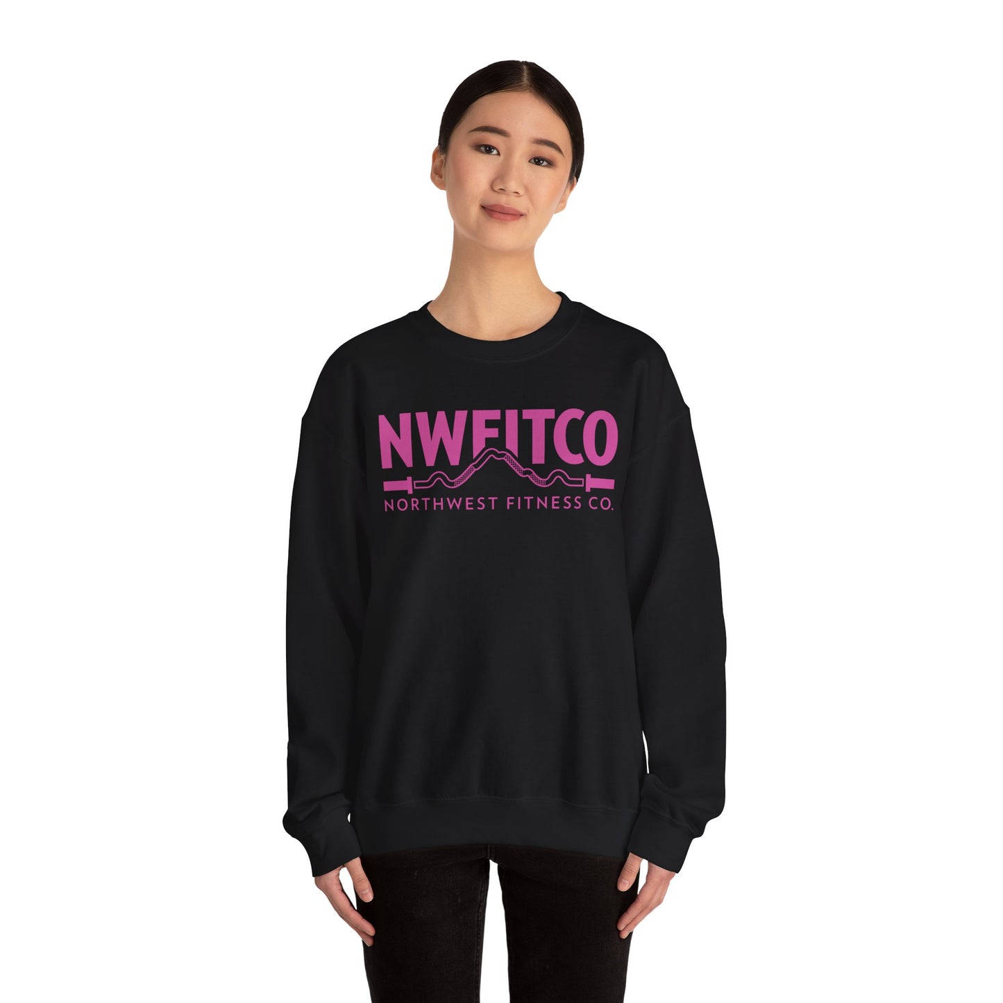 NWFITCO PINK LOGO CREWNECK