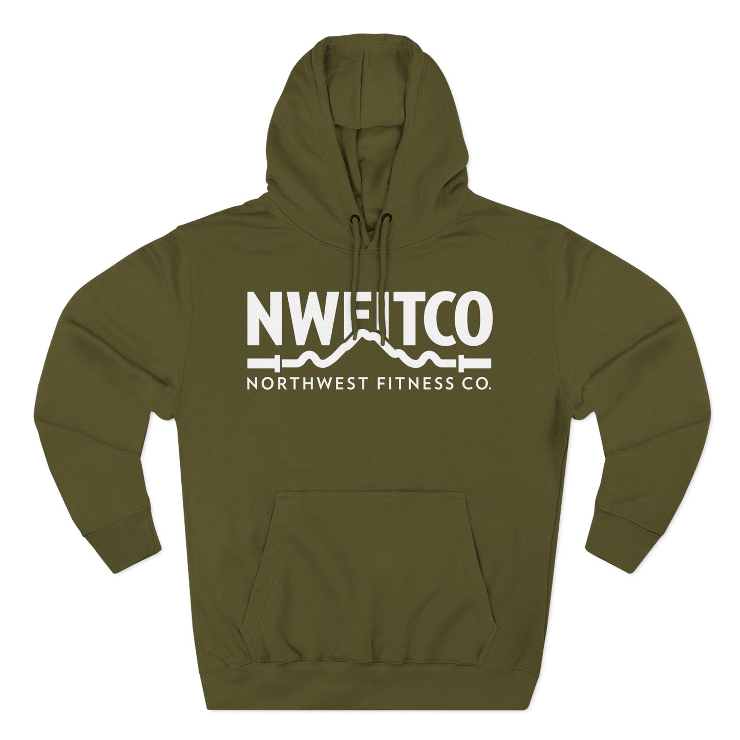 NWFITCO WHITE LOGO HOODIE
