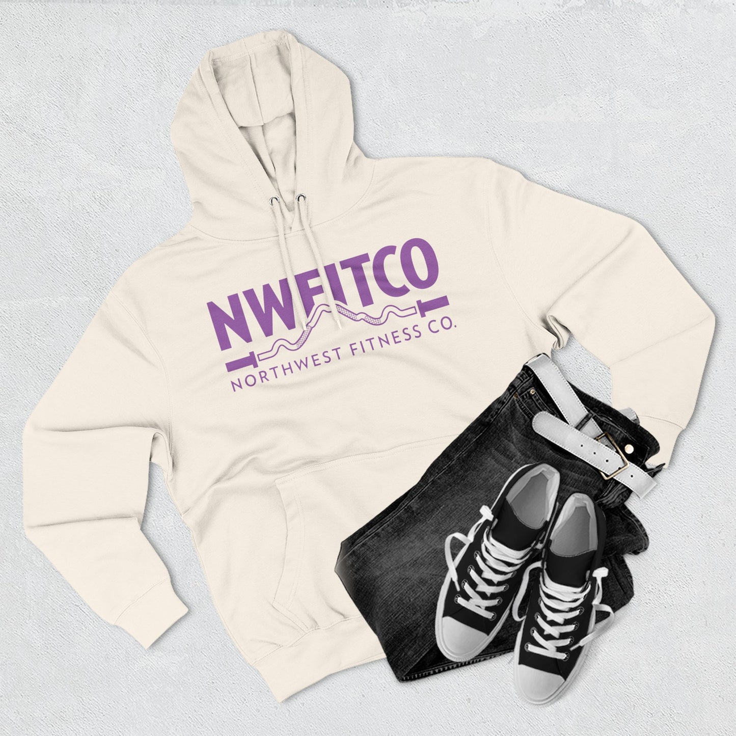 NWFITCO PURPLE LOGO HOODIE