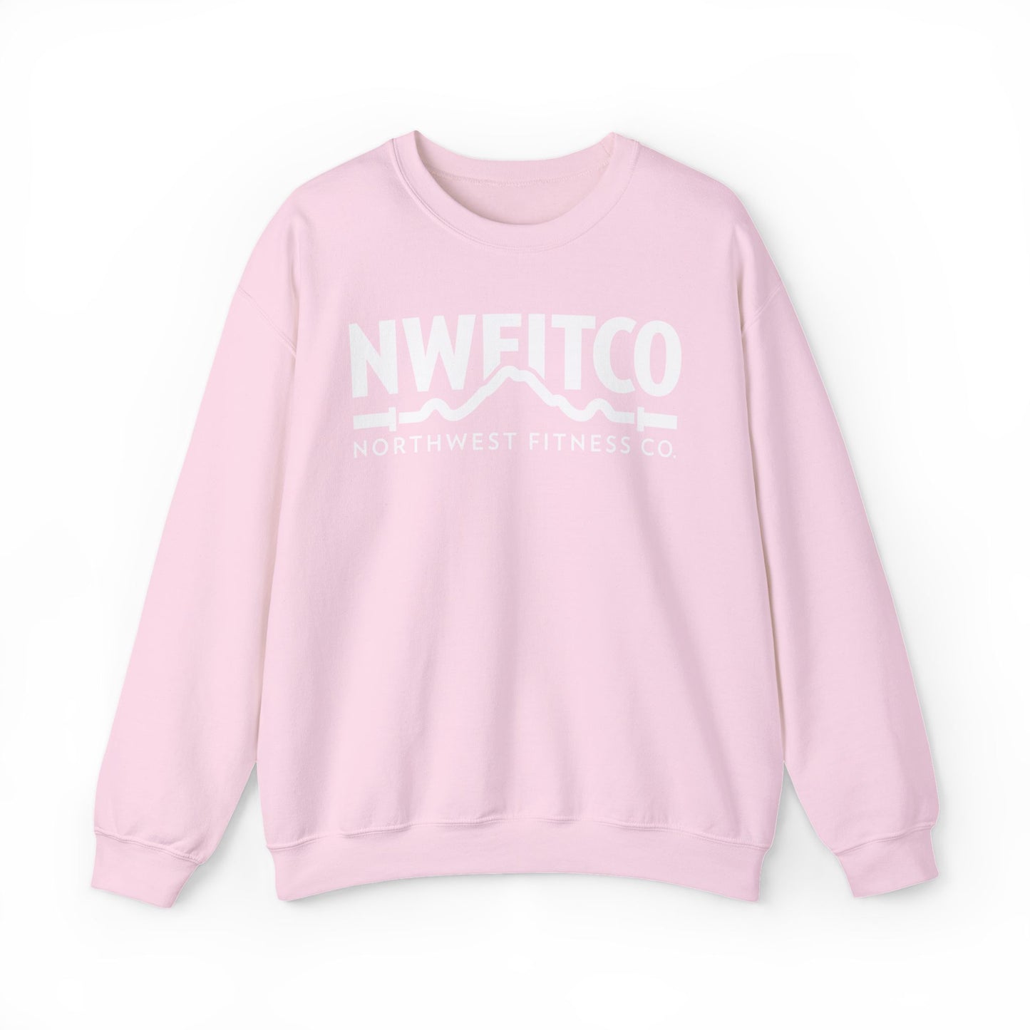NWFITCO WHITE LOGO CREWNECK