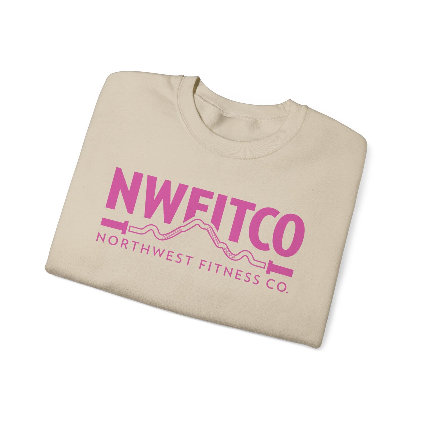 NWFITCO PINK LOGO CREWNECK