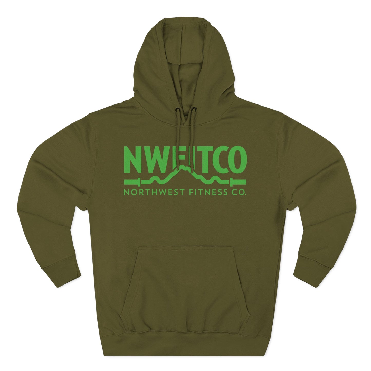 NWFITCO GREEN LOGO HOODIE