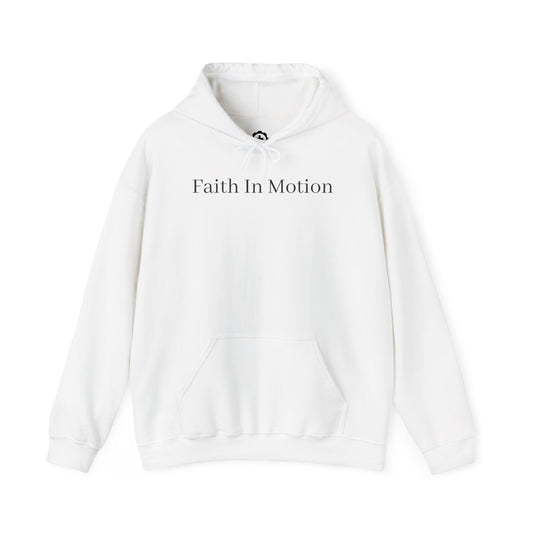 Faith In Motion Hoodie — BLACK ON LIGHT