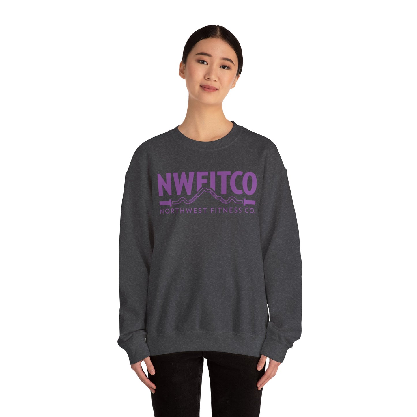 NWFITCO PURPLE LOGO CREWNECK