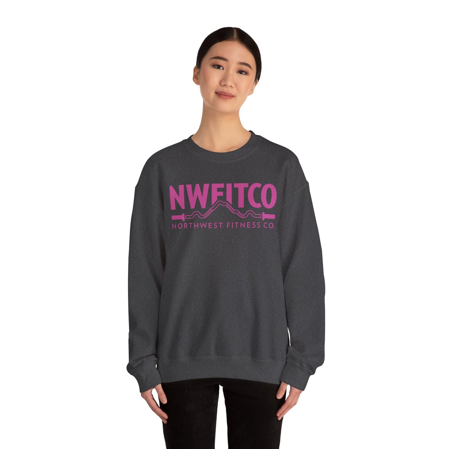 NWFITCO PINK LOGO CREWNECK