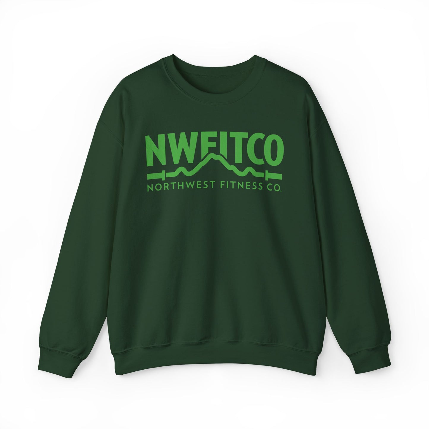 NWFITCO GREEN LOGO CREWNECK