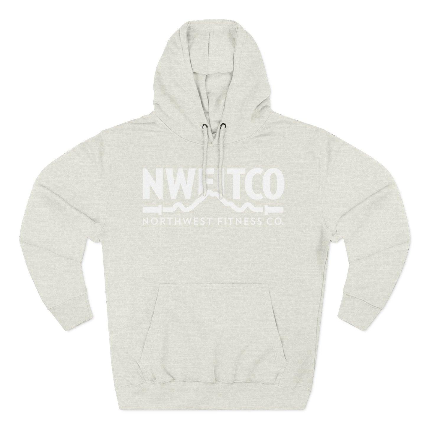 NWFITCO WHITE LOGO HOODIE