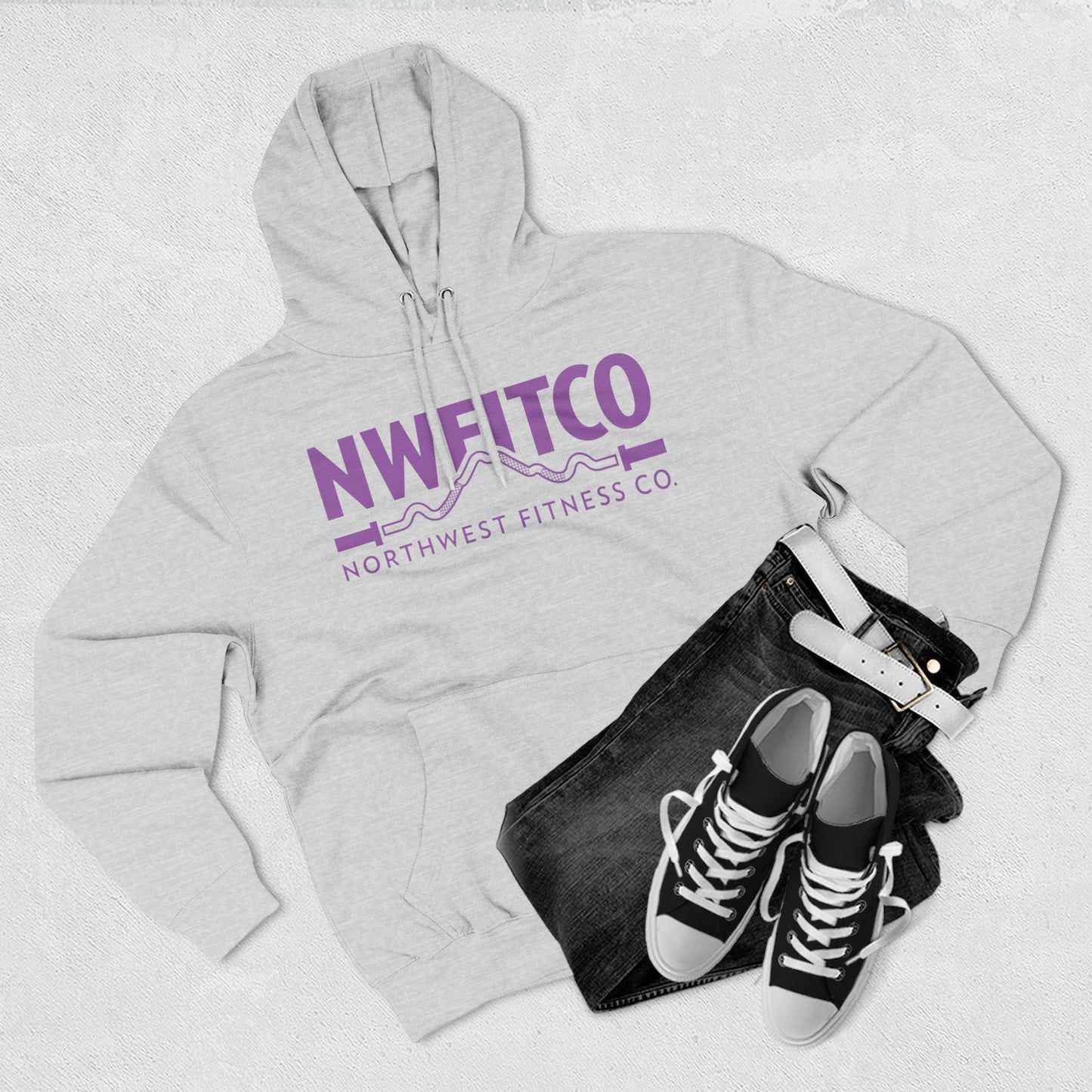 NWFITCO PURPLE LOGO HOODIE