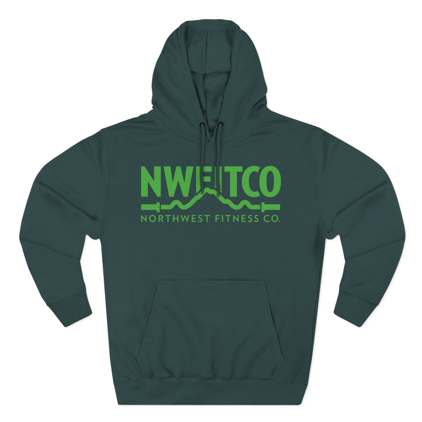 NWFITCO GREEN LOGO HOODIE