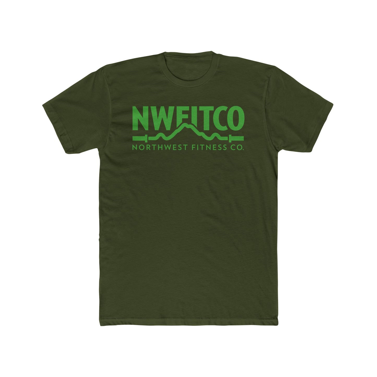NWFITCO GREEN LOGO TEE