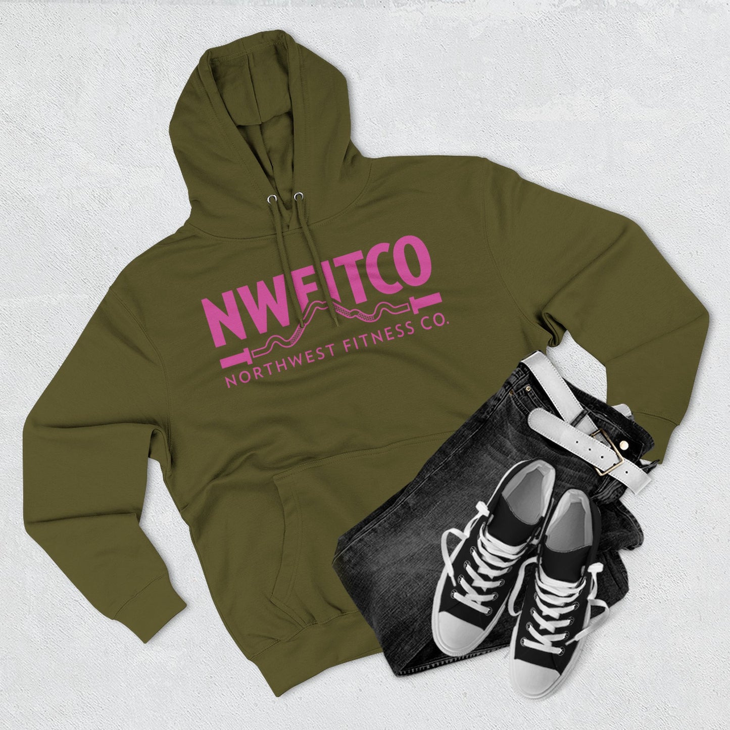 NWFITCO PINK LOGO HOODIE