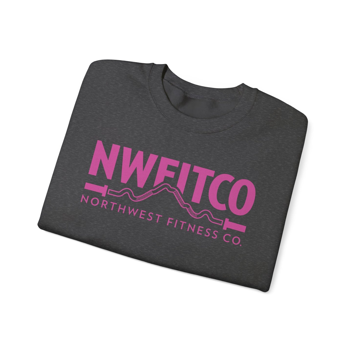 NWFITCO PINK LOGO CREWNECK