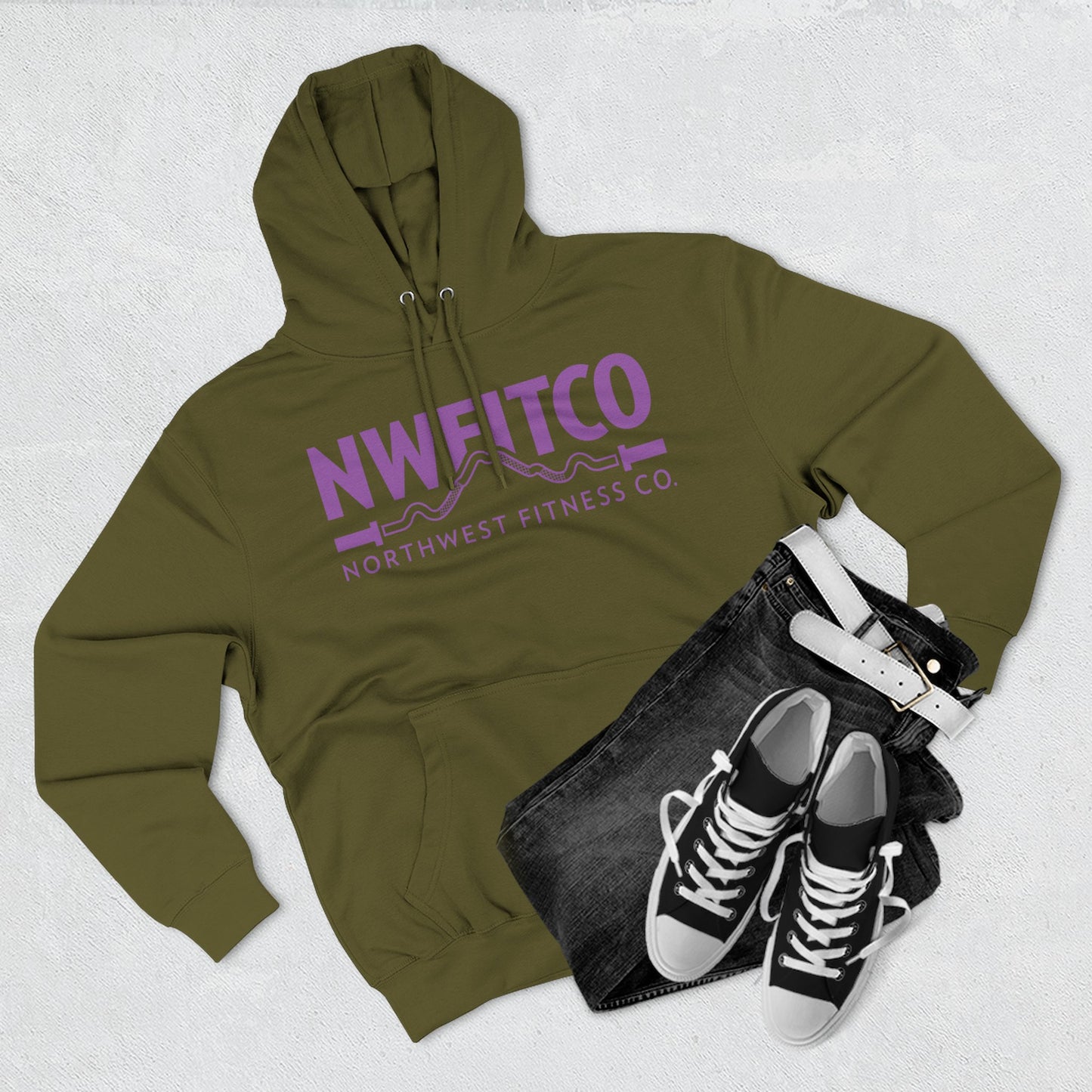 NWFITCO PURPLE LOGO HOODIE