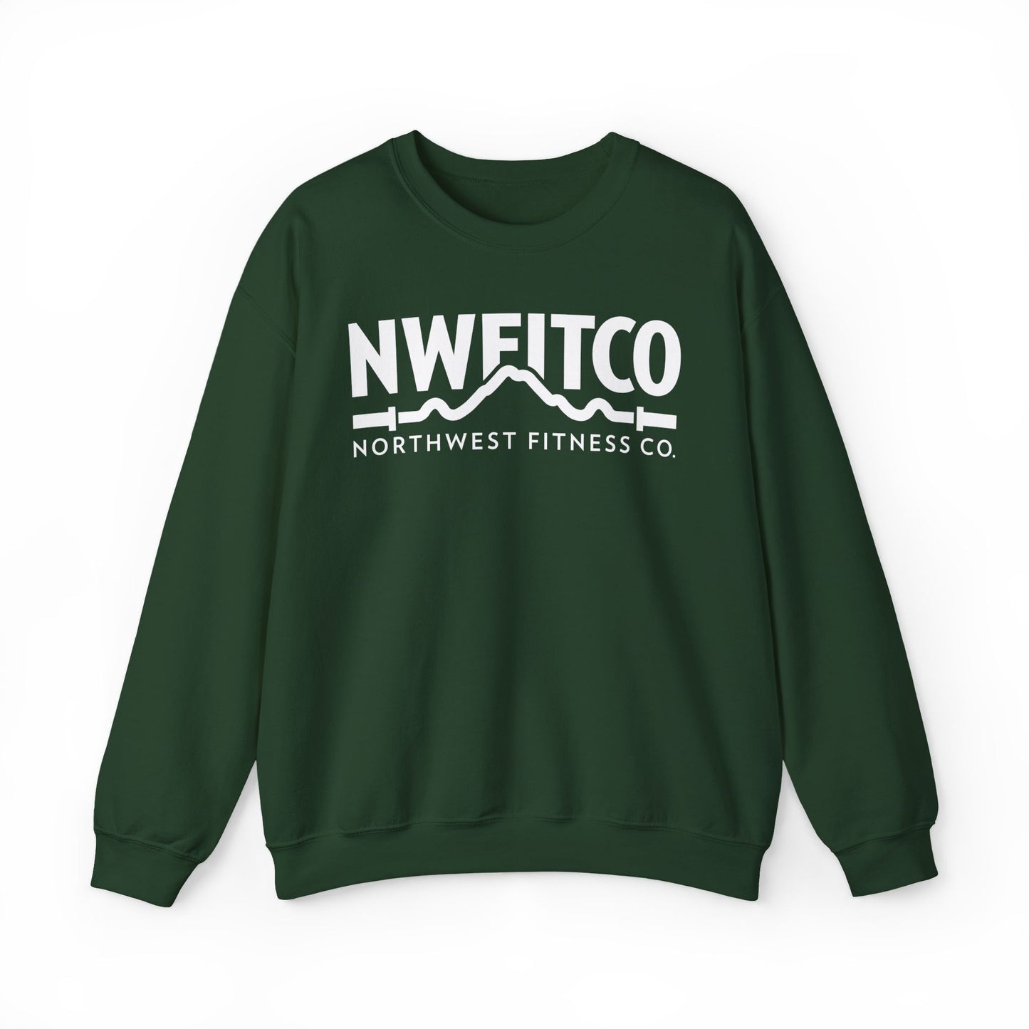 NWFITCO WHITE LOGO CREWNECK