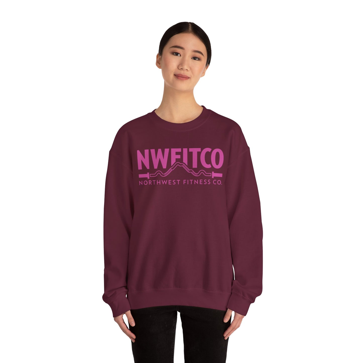 NWFITCO PINK LOGO CREWNECK