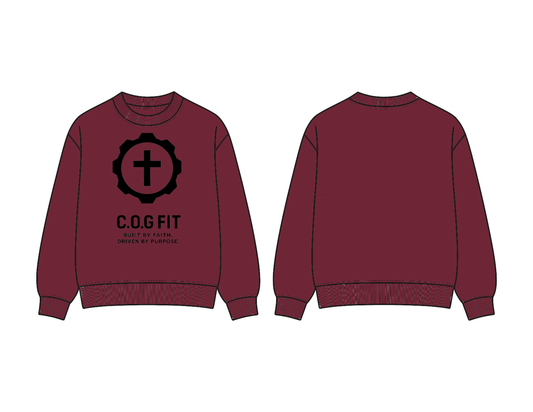 Maroon COG FIT Crewneck