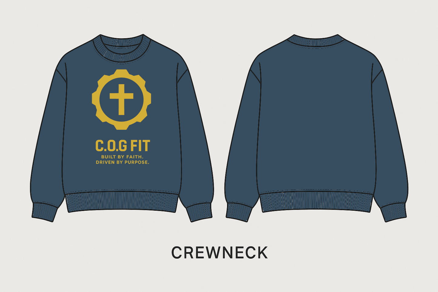 Navy COG FIT Crewneck