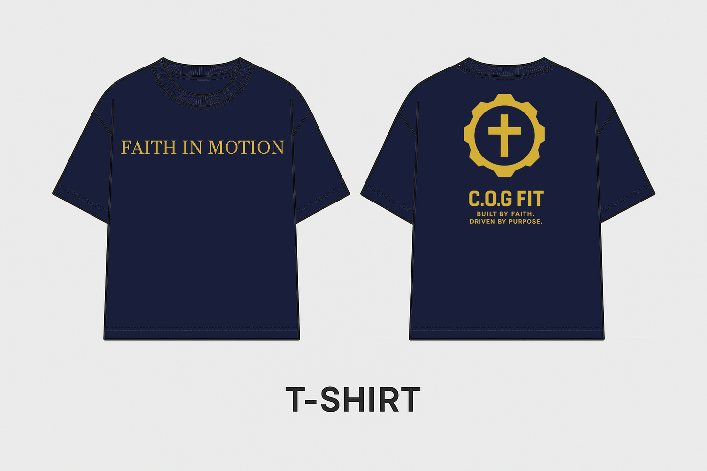 Midnight Navy FAITH IN MOTION Tee