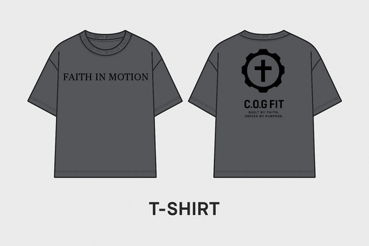 Dark Heather Gray FAITH IN MOTION Tee